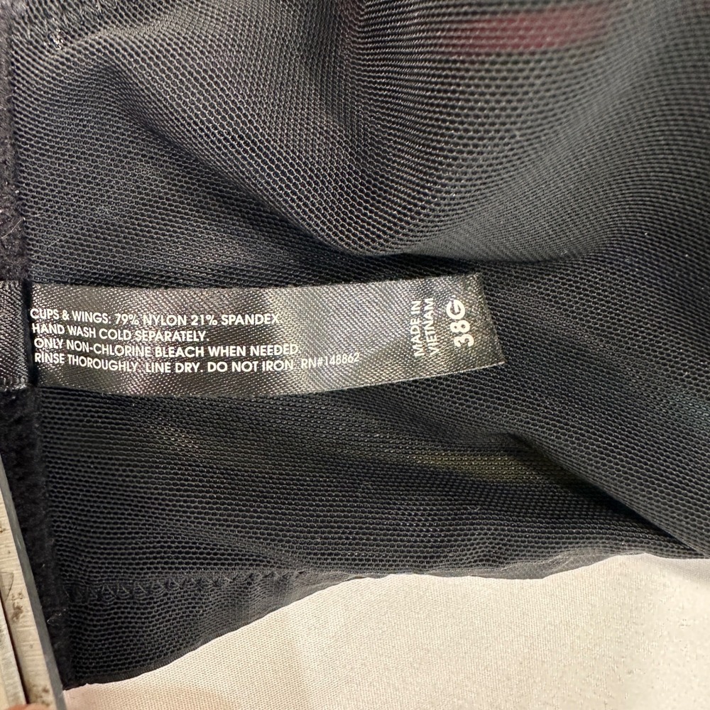 Torrid Dream Wire-Free Lightly Lined Bra Womens 38G Black Rainbow Stripe | Pride - Picture 5 of 7